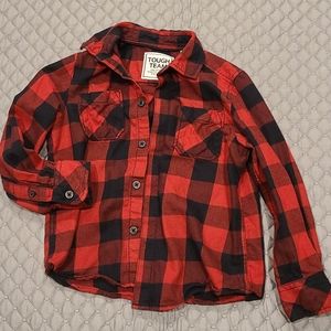 Boys Buffalo check button down shirt